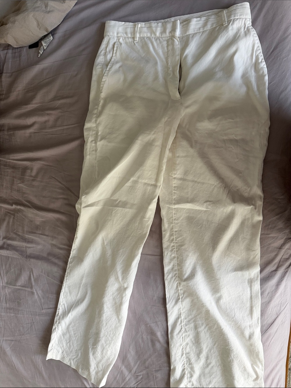 Aritzia Wilfred Linen Light Birch Dress Pants